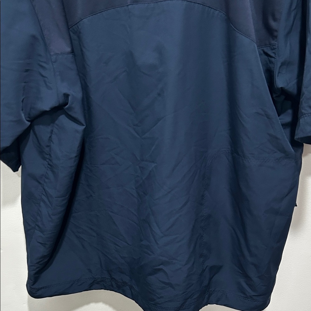 Nike Men’s Navy Short-Sleeve Half-Zip Windbreaker - Picture 8 of 8